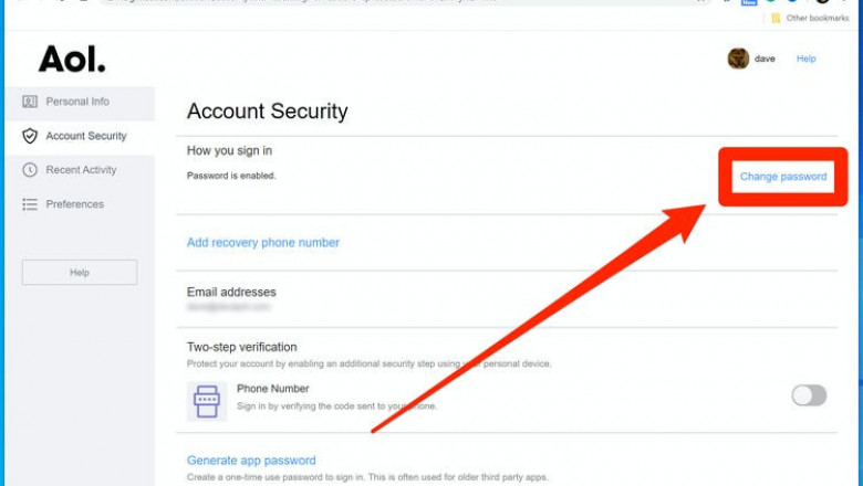 How to reset AOL email password with the recovery email address?
