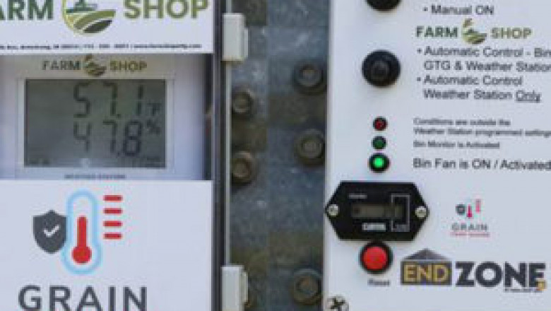 How effective are the Automatic Fan Controls when storing grains?