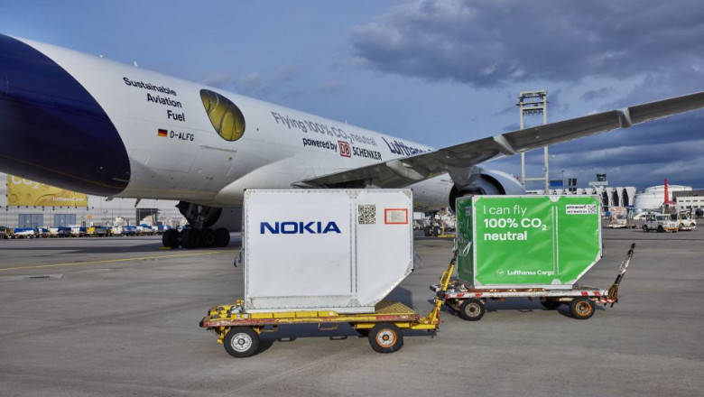 DB Schenker, Lufthansa Cargo extend CO2-free freighter flights; Nokia join forces