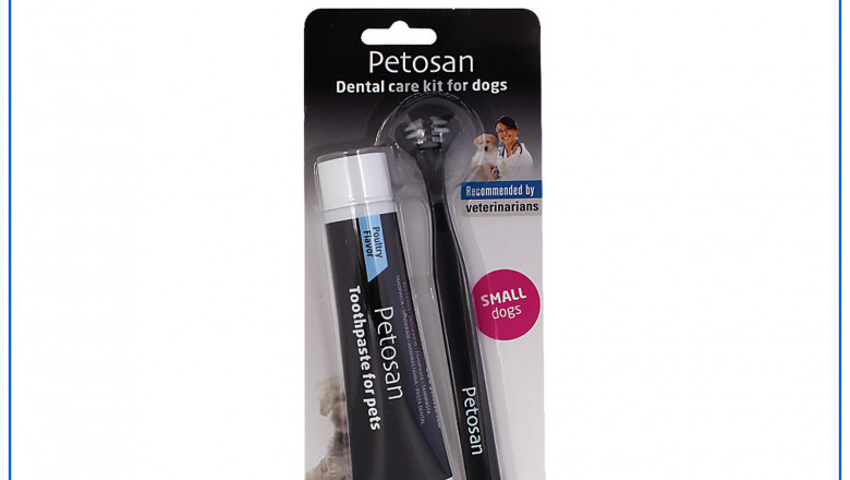 Petosan Toothpaste and Brush Kit 1 Piece Pink for Small Dogs