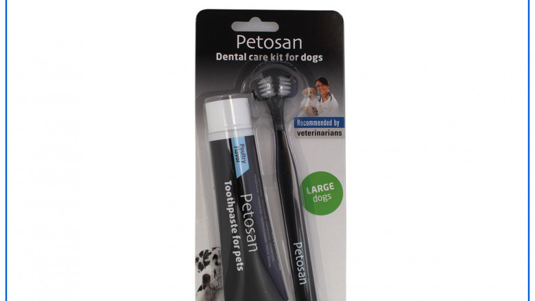 Petosan Toothpaste and Brush Kit 1 Piece Green for Large Dogs