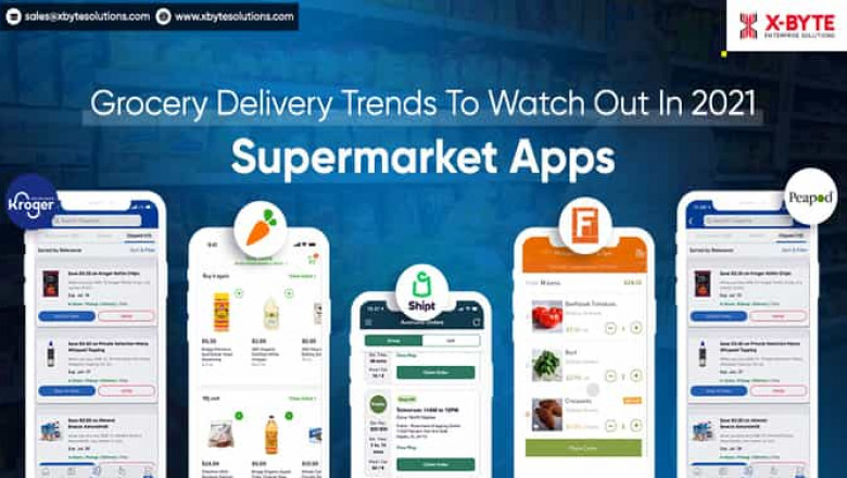 Grocery Delivery Trends To Watch Out In 2021: Supermarket Apps development