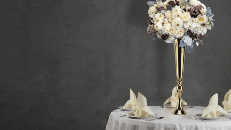 Gold Table Centerpiece