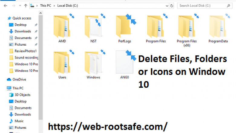 Method To Delete Files, Folders or Icons on Window 10: