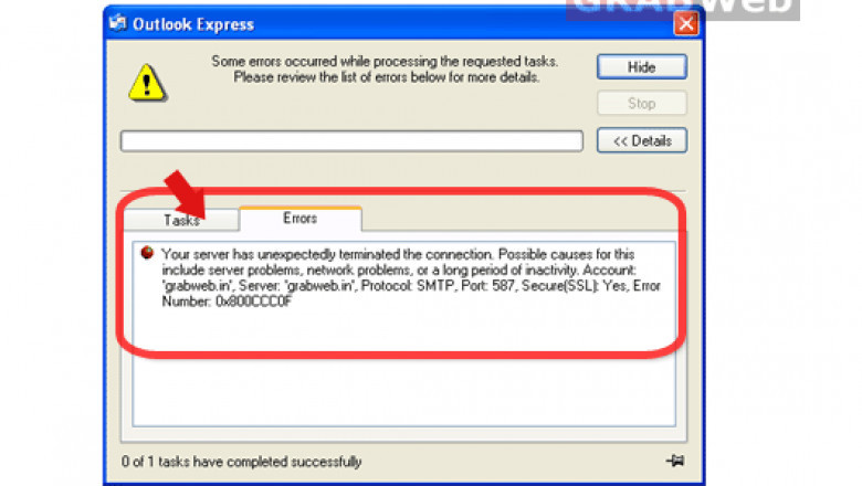 How to Fix Outlook Express Error Code 0x800ccc0f Message