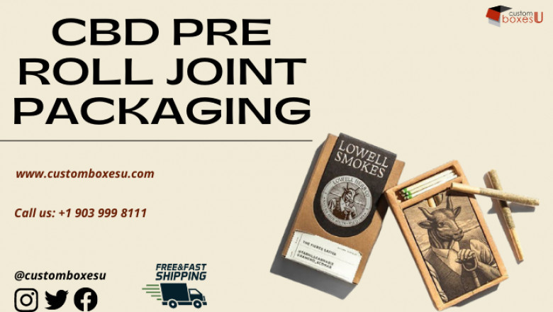 Corrugated and eco-friendly CBD pre roll joints boxes