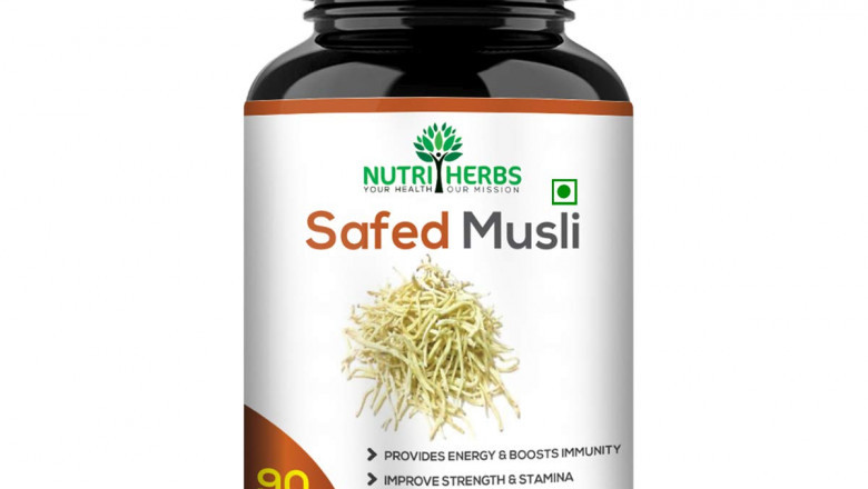 Buy White Safed Musli Powder Capsules To Gain Healthy weight