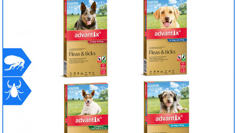 ADVANTIX for Dogs Flea and Tick Treatment 3 Pipettes
