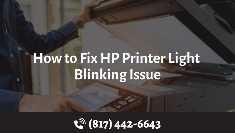 How To Fix (817) 442-6643 Of HP Printer Light Blinking Issue