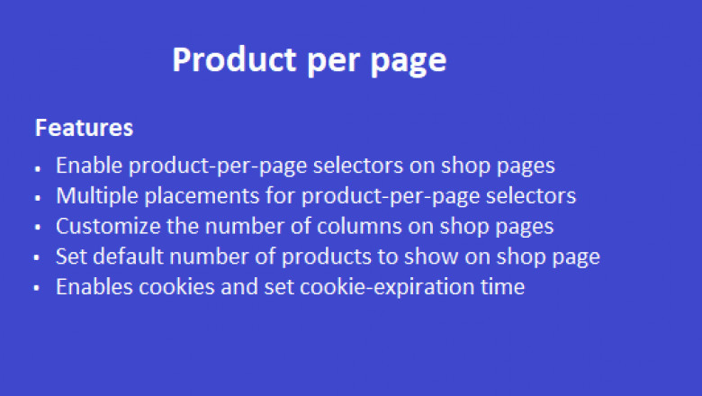 WooCommerce number of products per page
