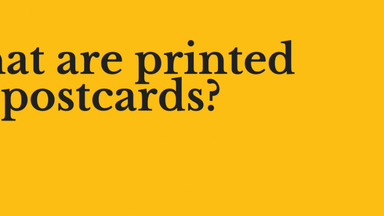 What are printed postcards?