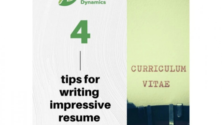 4 Tips For Writing Impressive Resume