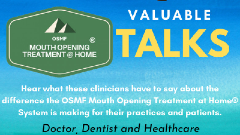 New Video Talk Show “OSMF Valuable Talk" by Smile In Hour Now Hosted By Doctors and Dentist Talking About OSMF Mouth Opening Treatment at Home And Its Solutions