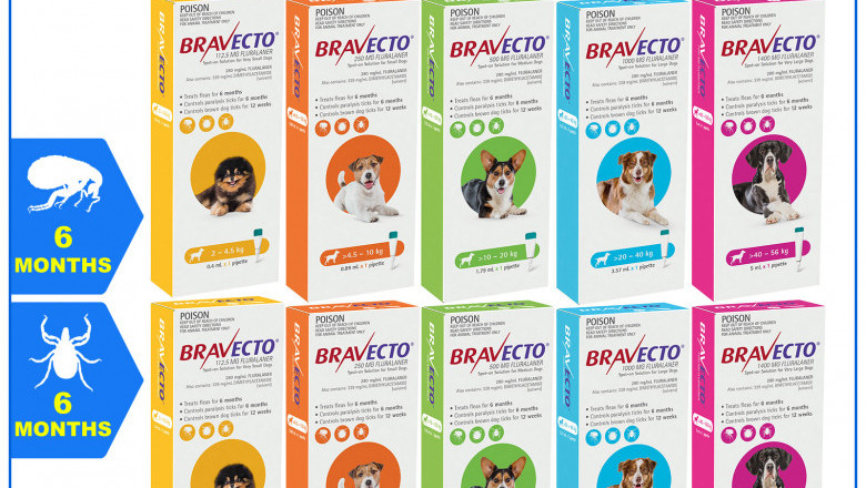 BRAVECTO Spot ON for Dogs Tick and Flea Prevention 2 Pipettes