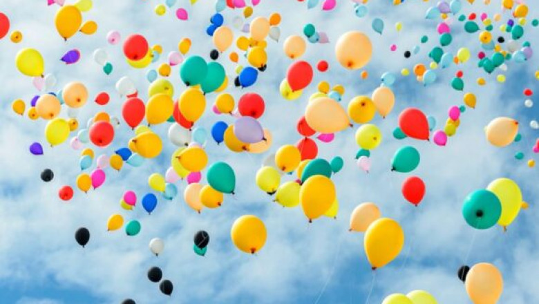 Some fun activities using the birthday balloons.