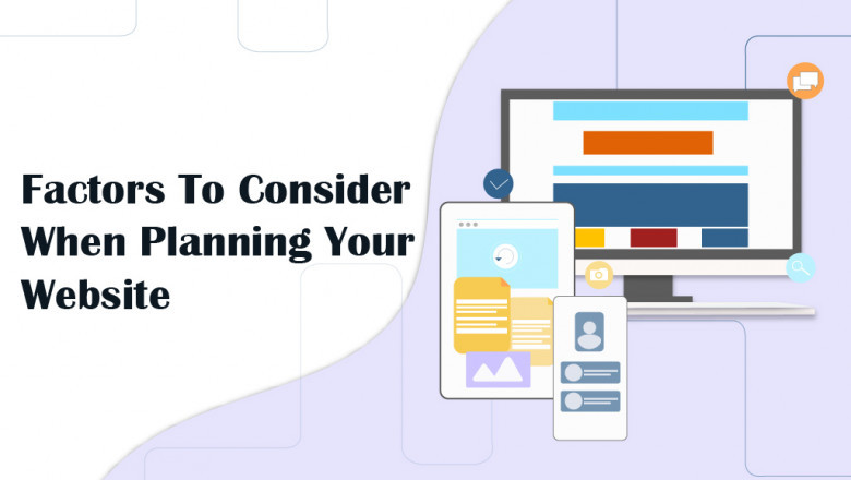 Consider these factors when planning your website
