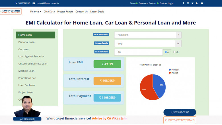 Financeseva EMI Calculator