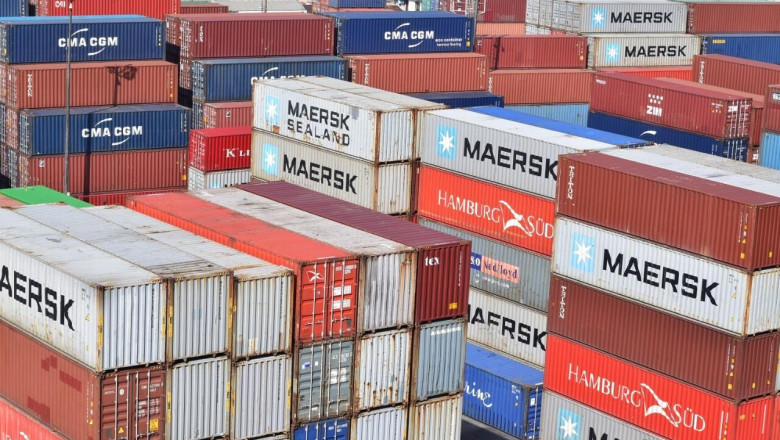 Pile of containers - 3.5 million TEU - likely in U.S.