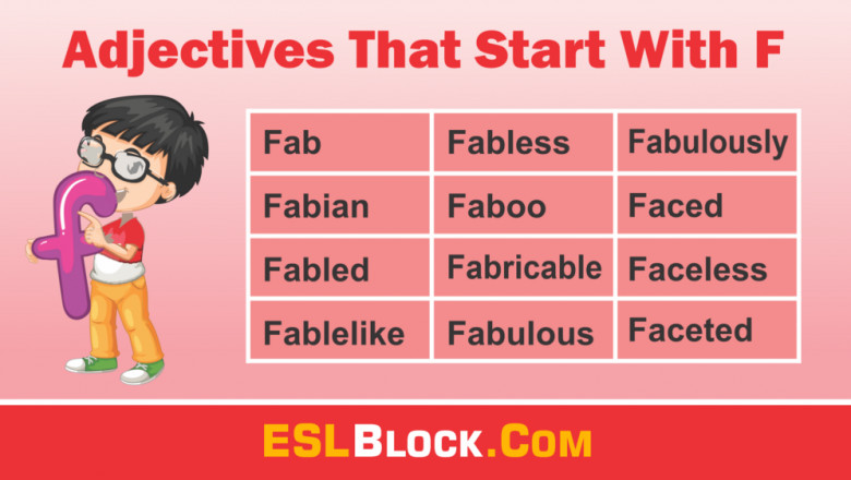 Adjectives That Start With F