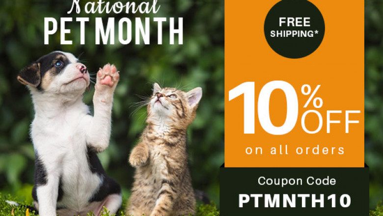 Flash SALES Upto 10% Off for National Pet Month!