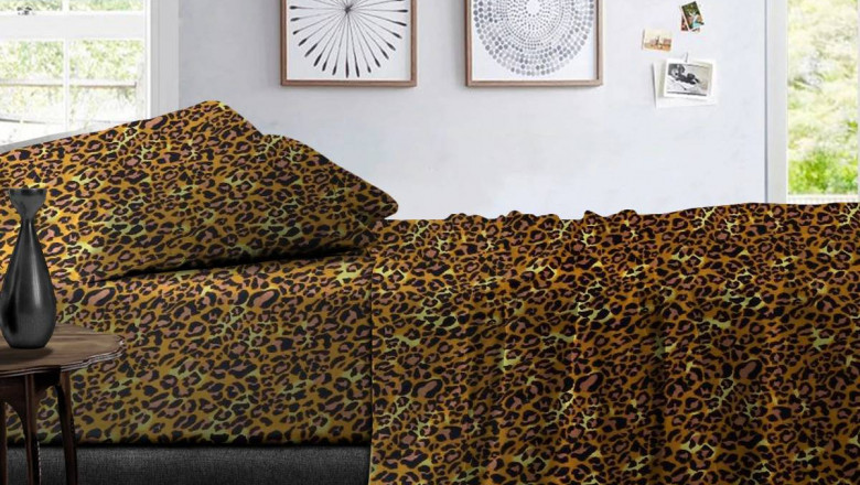 Change your Bedroom to a Jungle theme with our Leopard Print Sheets