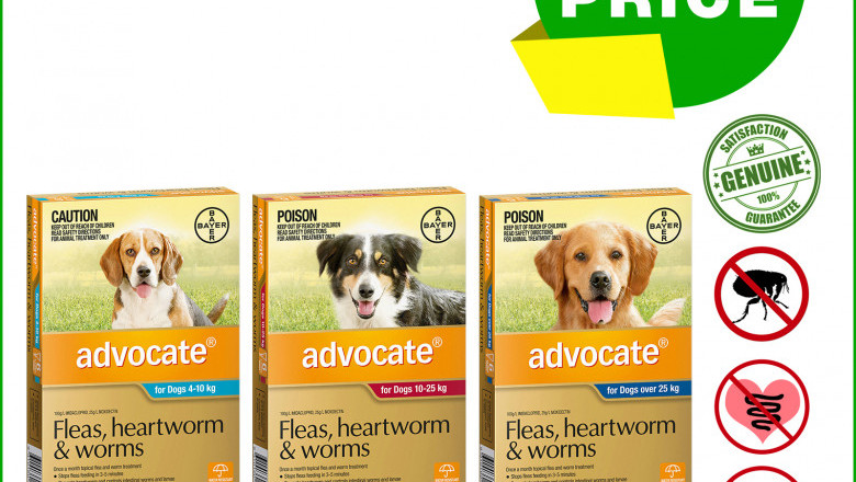 ADVOCATE for Dogs Flea Heartworm & Worm Prevention