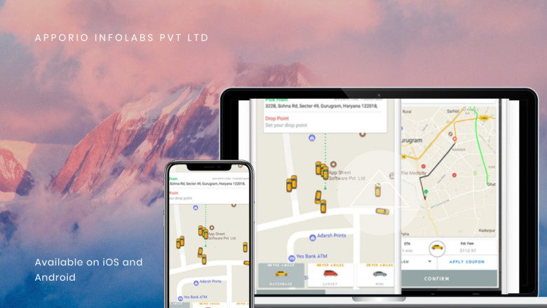 What is the technology behind the development of an Uber-Like app?