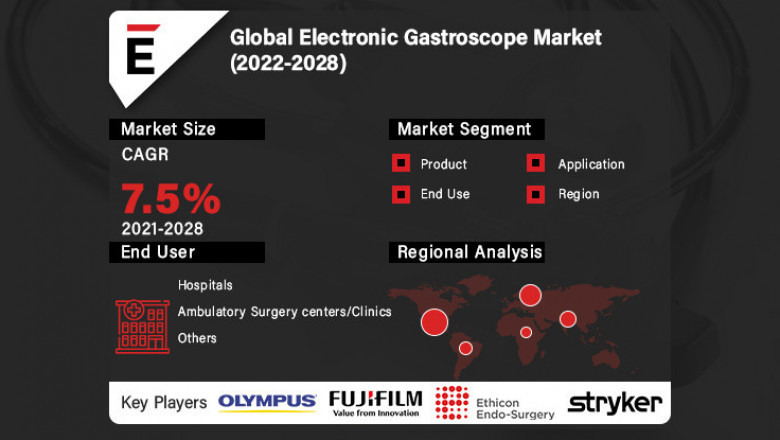 Electronic Gastroscope Market is projected to grow USD 39.3 Bn in 2028, at a CAGR of 7.5%