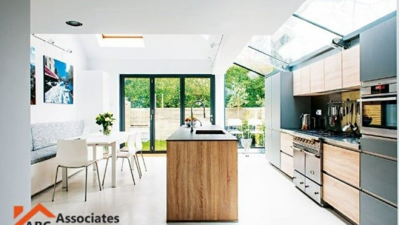 kitchen extension glass roof