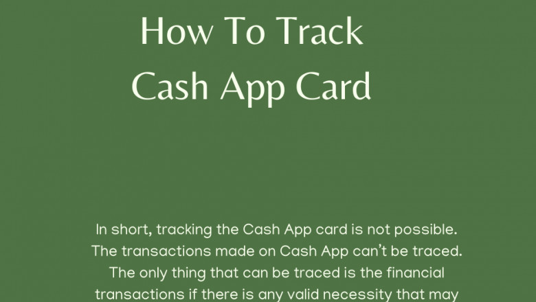 How to Track My Cash App Card?