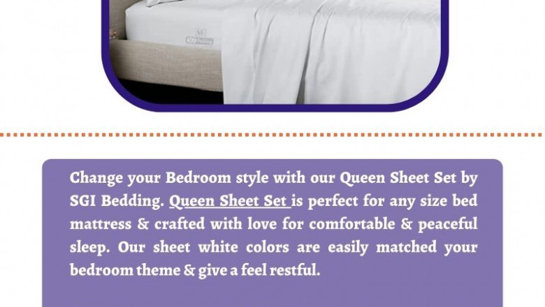 Queen Size White Soft Sheet Set