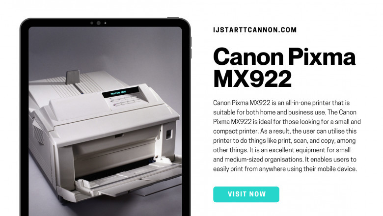 What are the steps required to reinstall the Canon MX922 printer?