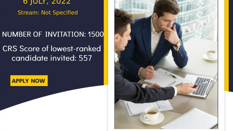 IRCC awarded 1500 invites in the recent draw with 557 CRS.