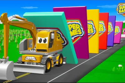 Super Sports cars | Construction Vehicles | Super Games | 3D Animation