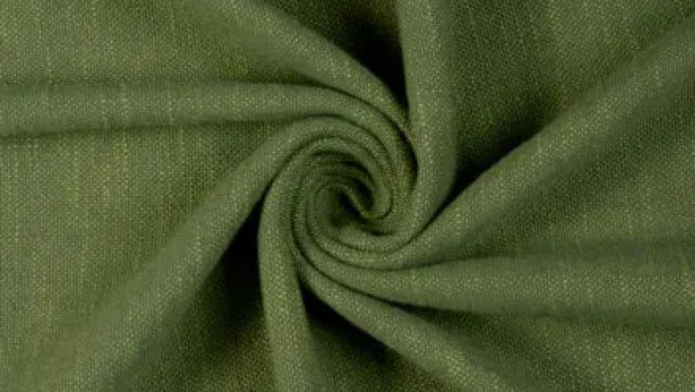 green curtain panels