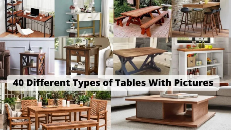 40 Types Of Tables