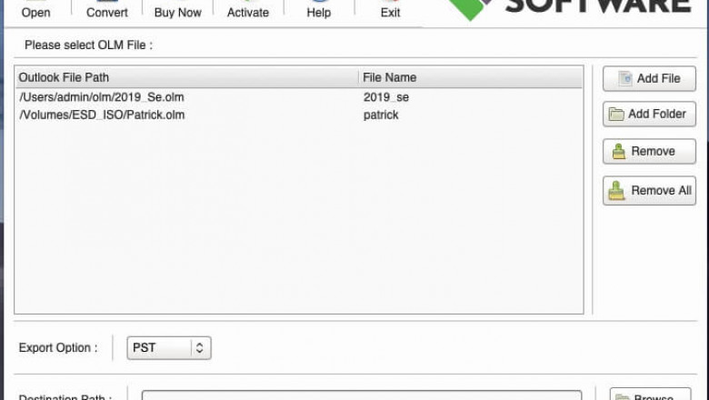 vMail OLM to PST Converter, Migrate Outlook data Mac to Windows
