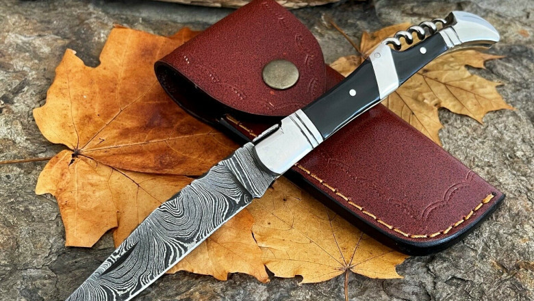 Personalized Handmade Damascus Knives Gifts