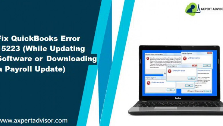 Fixation of QuickBooks Error Code 15223: Cause & Solutions