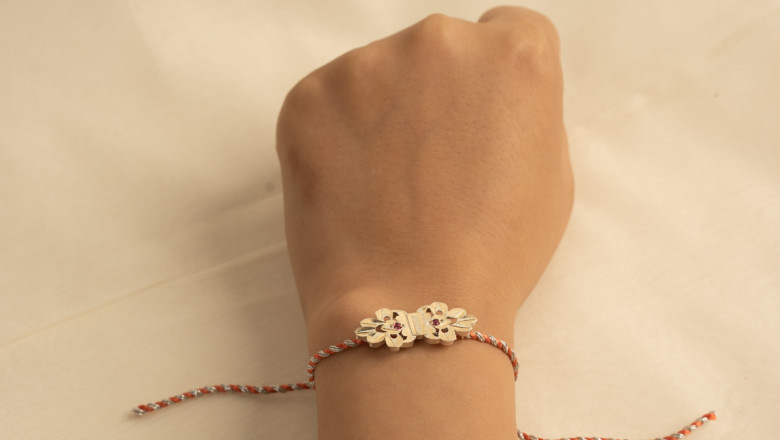 Handmade Silver Rakhi