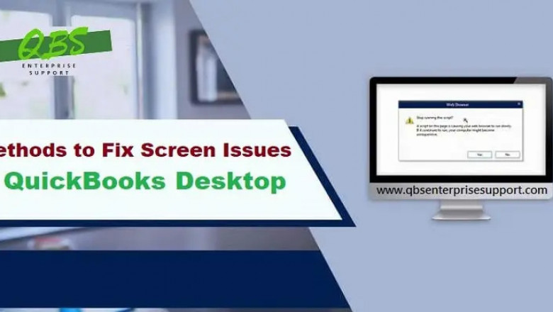 How to Fix Screen Issues in QuickBooks Desktop?
