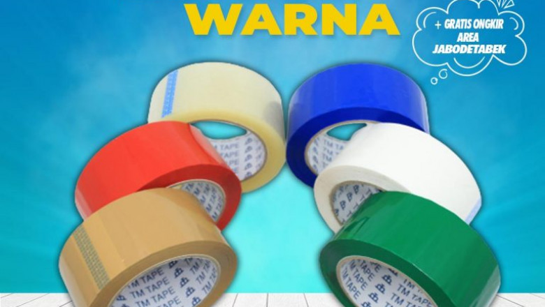 Jual Produk Lakban Warna Warni TM Tape Harga Terbaru Tunas Mitra Makmur Tangerang