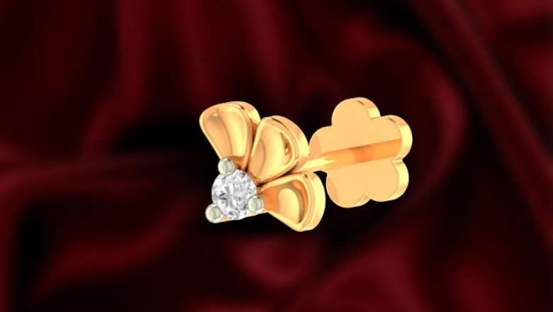 Go Minimalistic This Karwa Chauth With Our Studded Gold Nose Pins