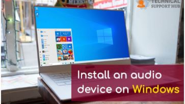 How To install an audio device on Windows 10?