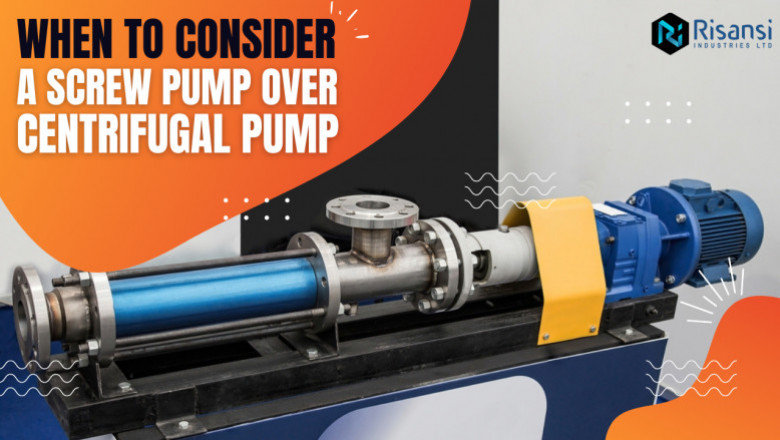 When Is A Screw Pump Better Than A Centrifugal Pump?