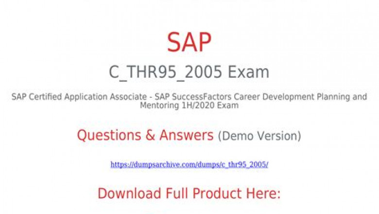 Valid C_THR95_2205 Exam Objectives, C_THR95_2205 Exam Pattern | Standard C_THR95_2205 Answers