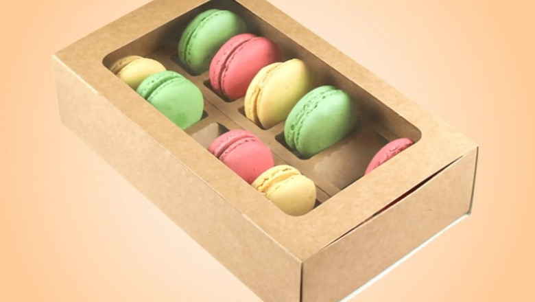 Custom macaron boxes packaging
