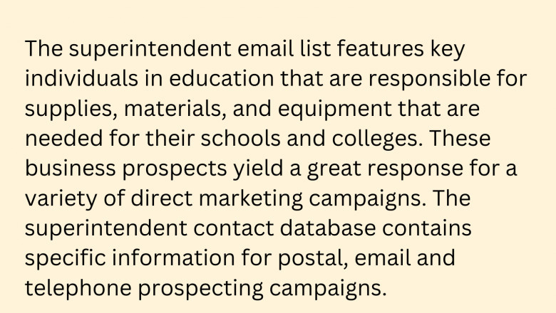 Superintendent Email List across USA