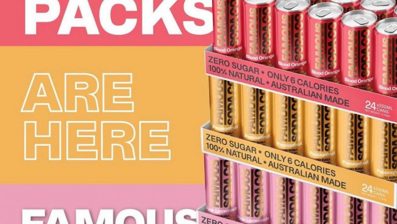 Buy Pink Lemonade Can Online | Famous Soda Co