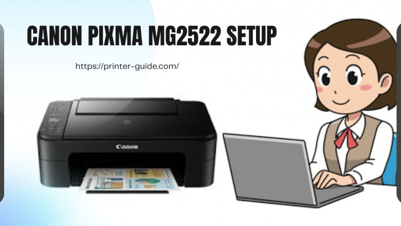 Setup manual for the Canon Pixma MG2522 printer